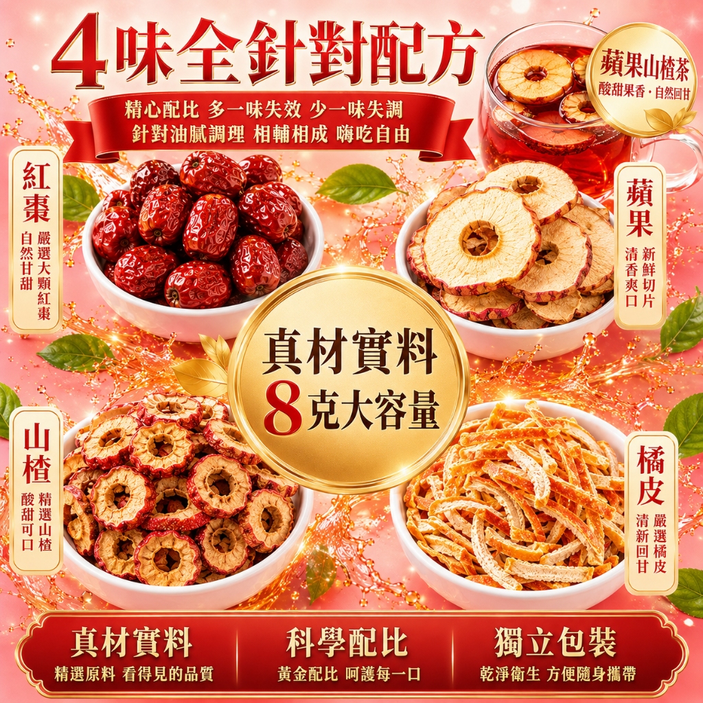 蘋果山楂茶評價：4元茶包值不值得買？看懂代謝茶、消消茶的實際用途 (4/11)