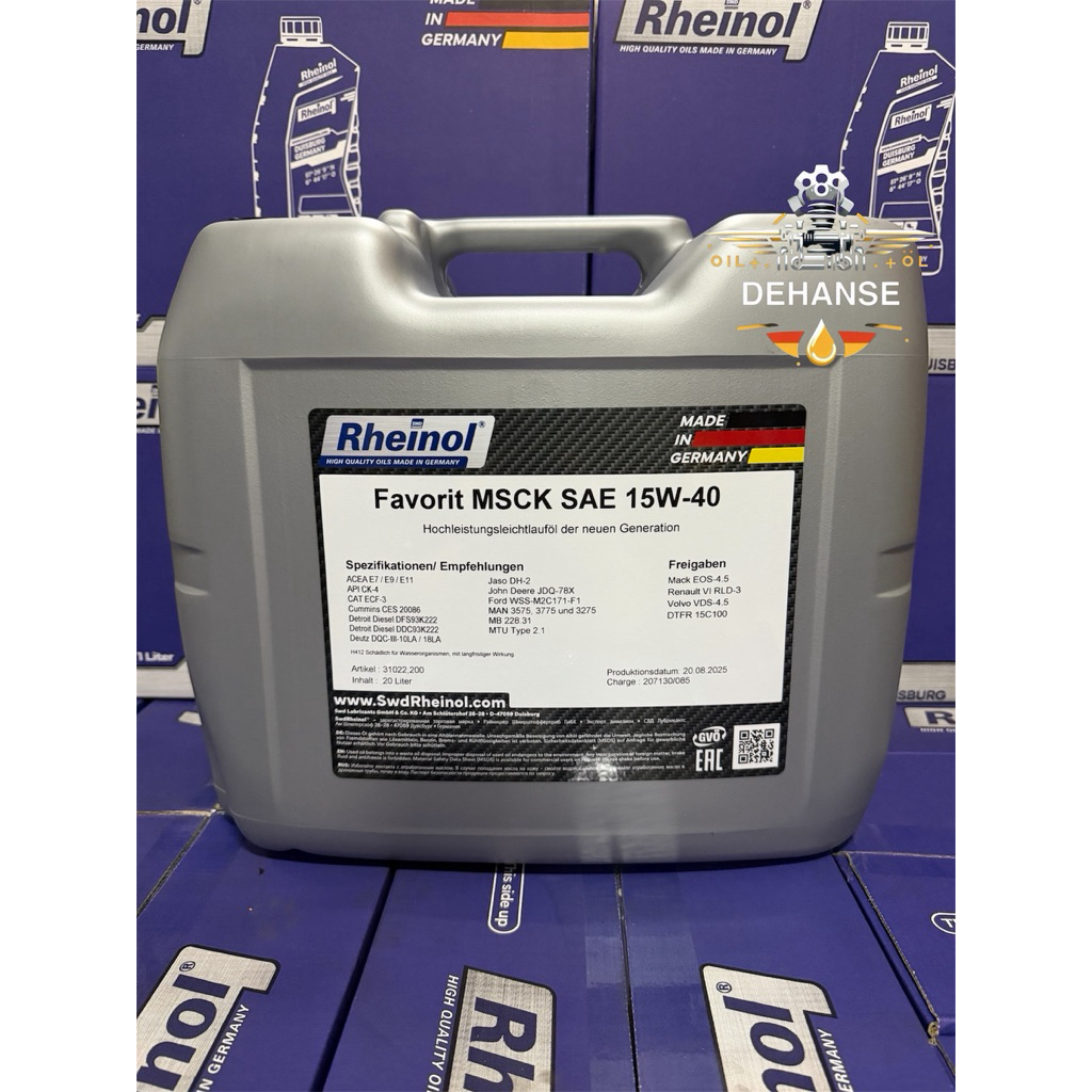 德國萊茵 SWD FAVORIT MSCK SAE 15W40 大型重車專用機油 最新CK4認證 6期環保專用 | 蝦皮購物