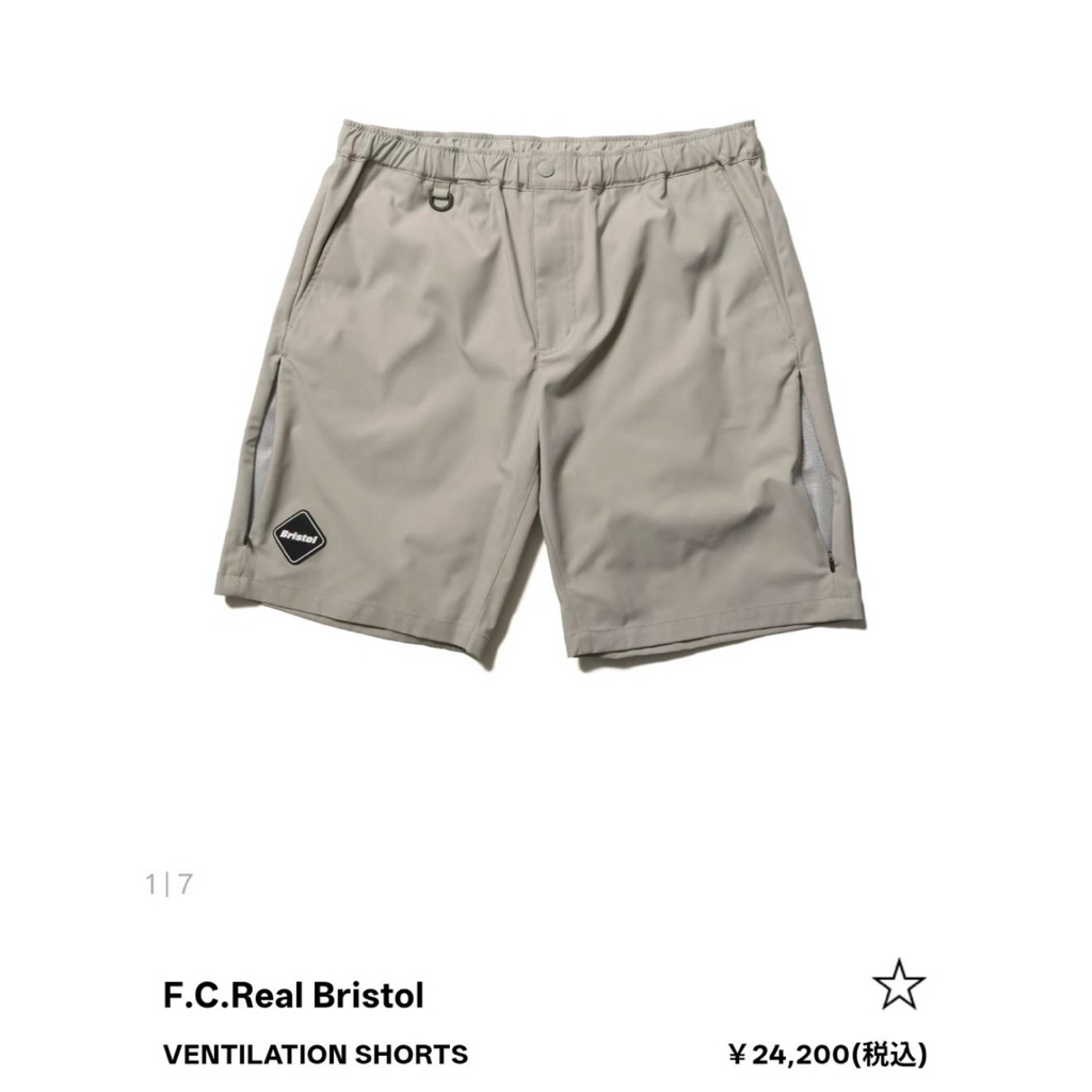 F.C.Real Bristol VENTILATION shorts FCRB 速乾短褲潮流日本代購26SS