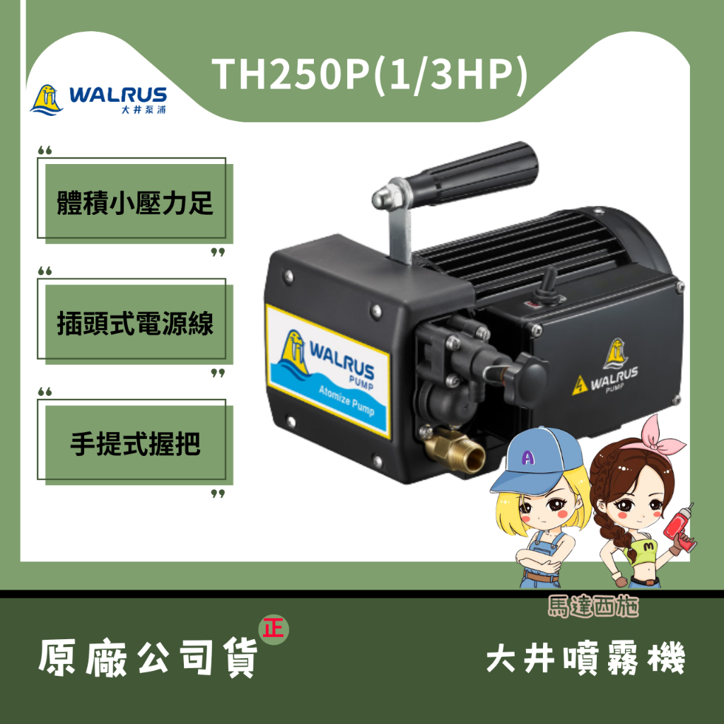馬達西施大井噴霧機】TH250P TH400P 洗車機清洗機園藝澆花清洗愛車管路