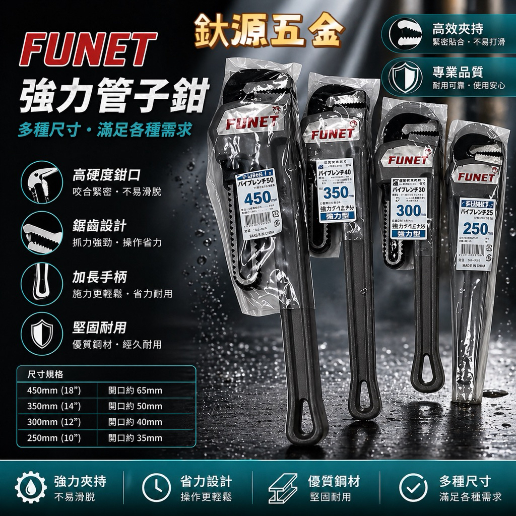 現貨 FUNET日本鋁合金超輕型 管鉗 | 蝦皮購物
