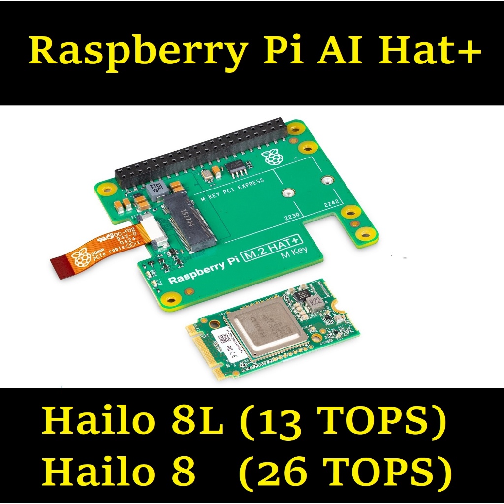 【微控】含稅、樹莓派人工智慧 Raspberry Pi AI HAT+、Hailo 8、Hailo 8L | 蝦皮購物