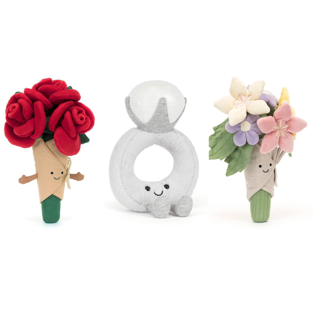 🌐國際代購🌐英國Jellycat Amuseables Rose Bouquet紅玫瑰花束(35cm