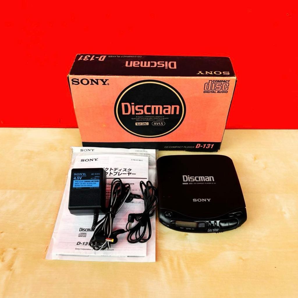 SONY Discman D-131 CD 隨身聽大全配盒裝保存非常好美品品項! | 蝦皮購物