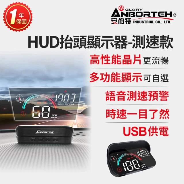 終結超速罰單的駕駛神隊友！ANBORTEH 安伯特 HUD 抬頭顯示器，讓您的視線永保前方