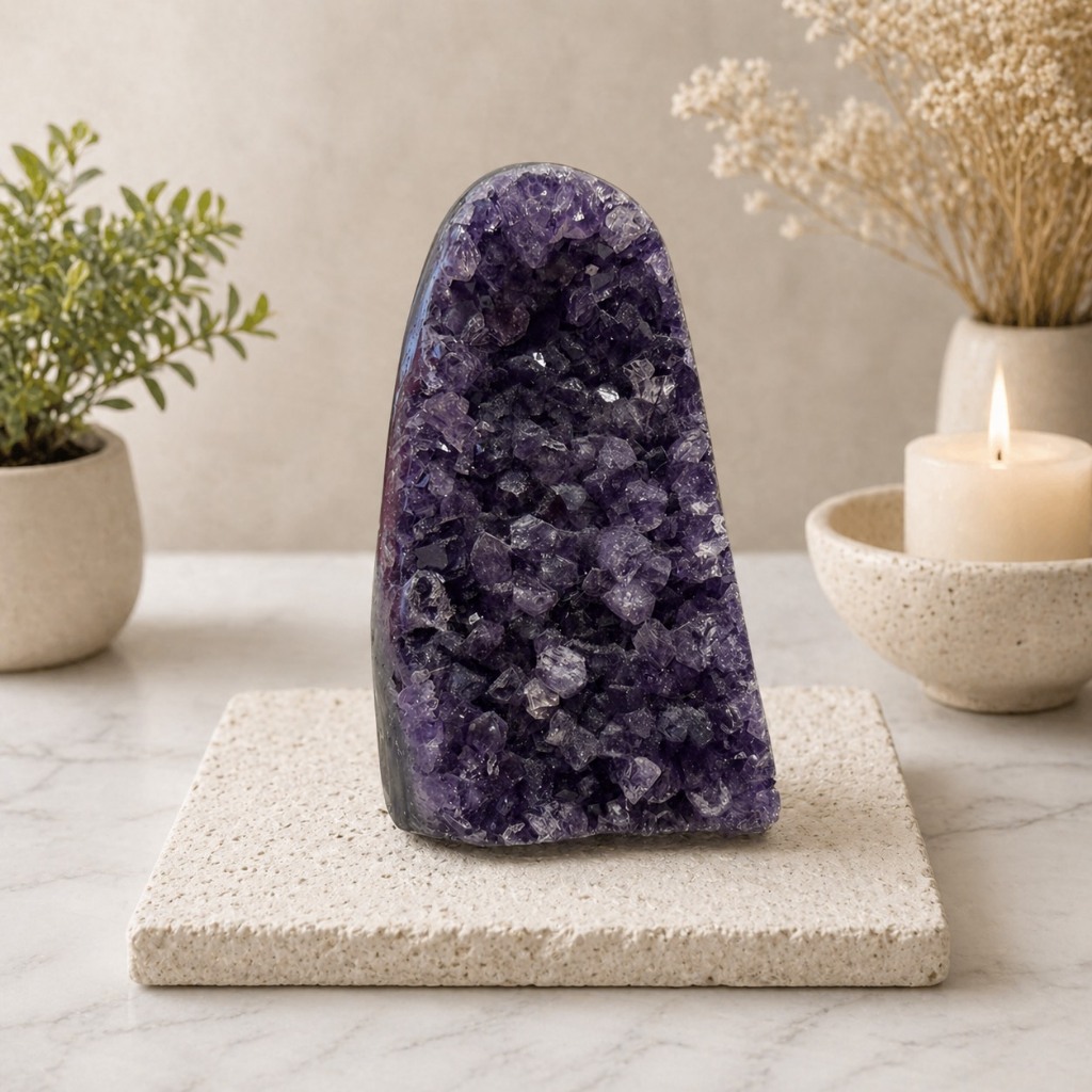 紫 晶 塊 洞穴 天然水晶礦石原石烏拉圭小塊紫水晶洞擺件紫
