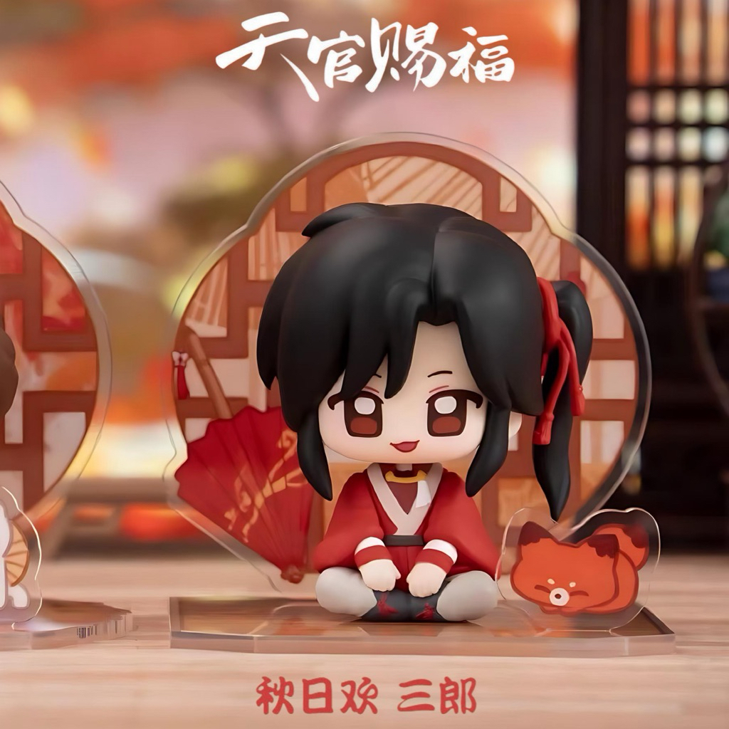✨正版天官賜福同窗共景盲盒公仔捏臉謝憐花城無名太子三郎擺件手辦Q版