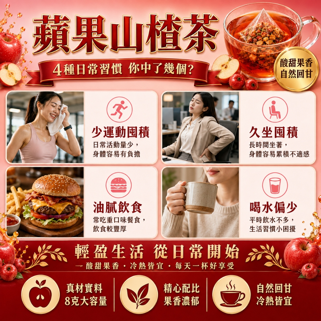 蘋果山楂茶評價：4元茶包值不值得買？看懂代謝茶、消消茶的實際用途 (5/11)