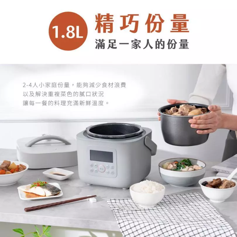 租屋族與小家庭的燉煮救星：KINYO 智慧多功能壓力鍋 1.8L PCO-2600 評測