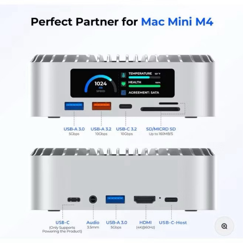 raycue Mac mini m4 dock 擴充好夥伴 你的AI龍蝦需要他 OpenClaw 現貨便宜賣 | 蝦皮購物