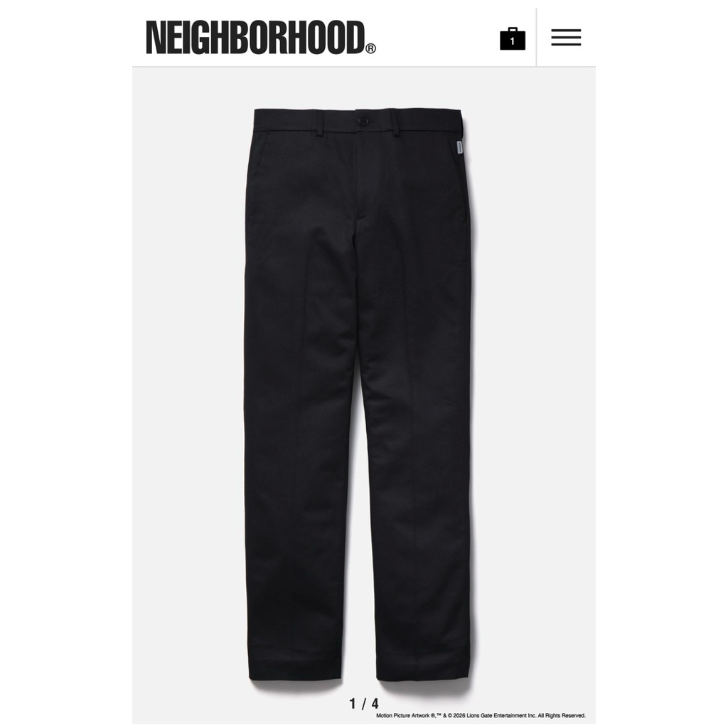パンツ NEIGHBORHOOD X agnes b. NARROW PANTS 預購NEIGHBORHOOD NH X AGNES B. . NARROW PANTS西裝長褲潮流正品NBHD