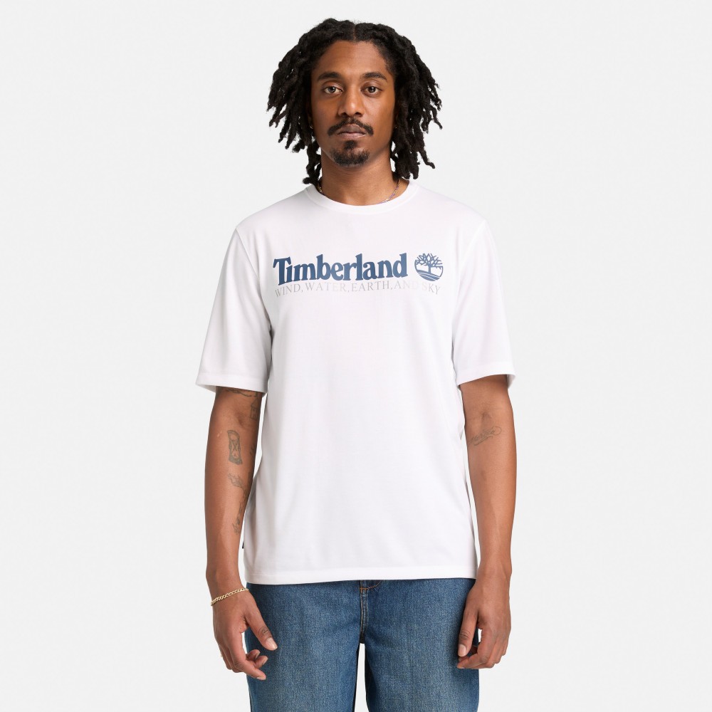 TIMBERLAND | 💙2026春夏新款💙【門市限定】中性款白色防曬短袖T恤|A5SFE100 | 蝦皮購物