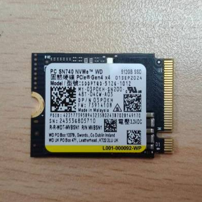 WD】SSD SN740 512GB (拆封新品&良品) | 蝦皮購物