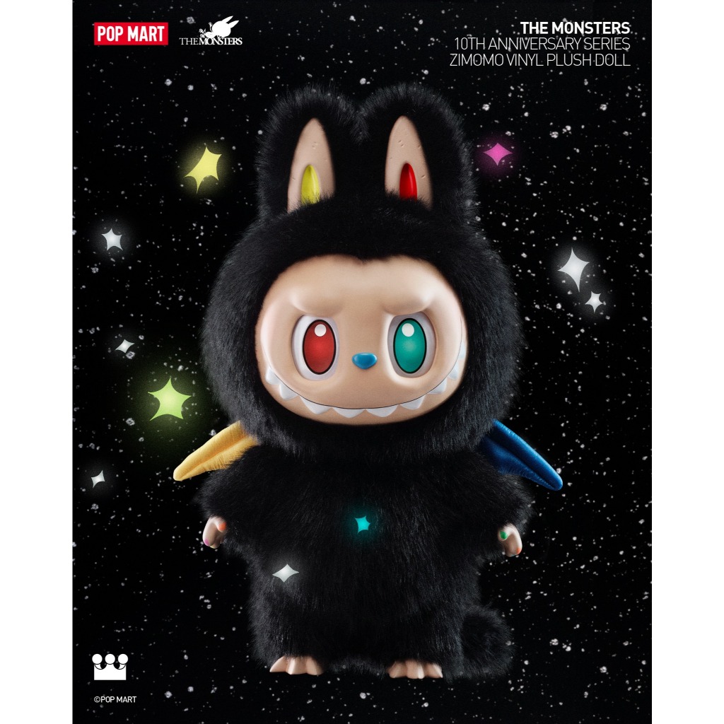 POP MART 泡泡瑪特THE MONSTERS 10週年ZIMOMO搪膠毛絨公仔大娃| 蝦皮購物