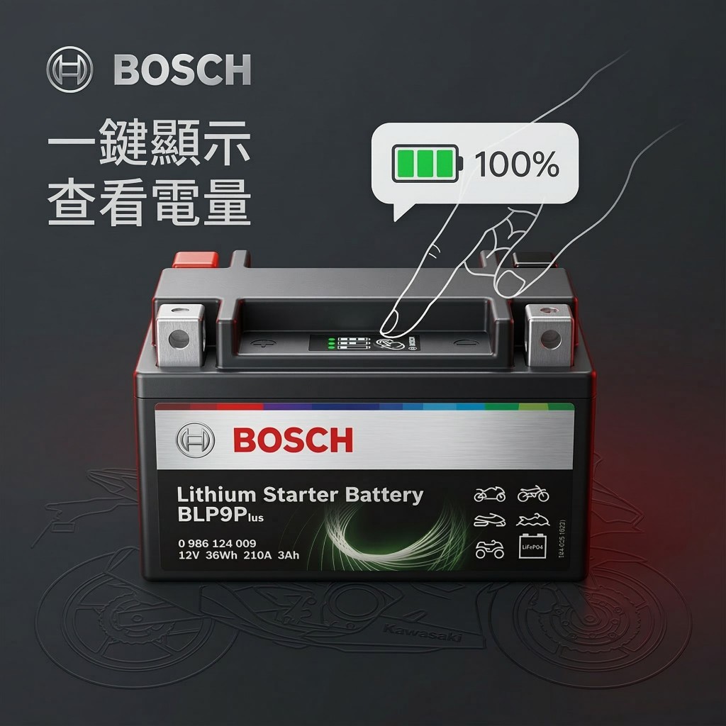 Bosch BLP 9Plus 鋰鐵電池忍400 ZX-4RR XSR900 Trident660 ADV350 電池