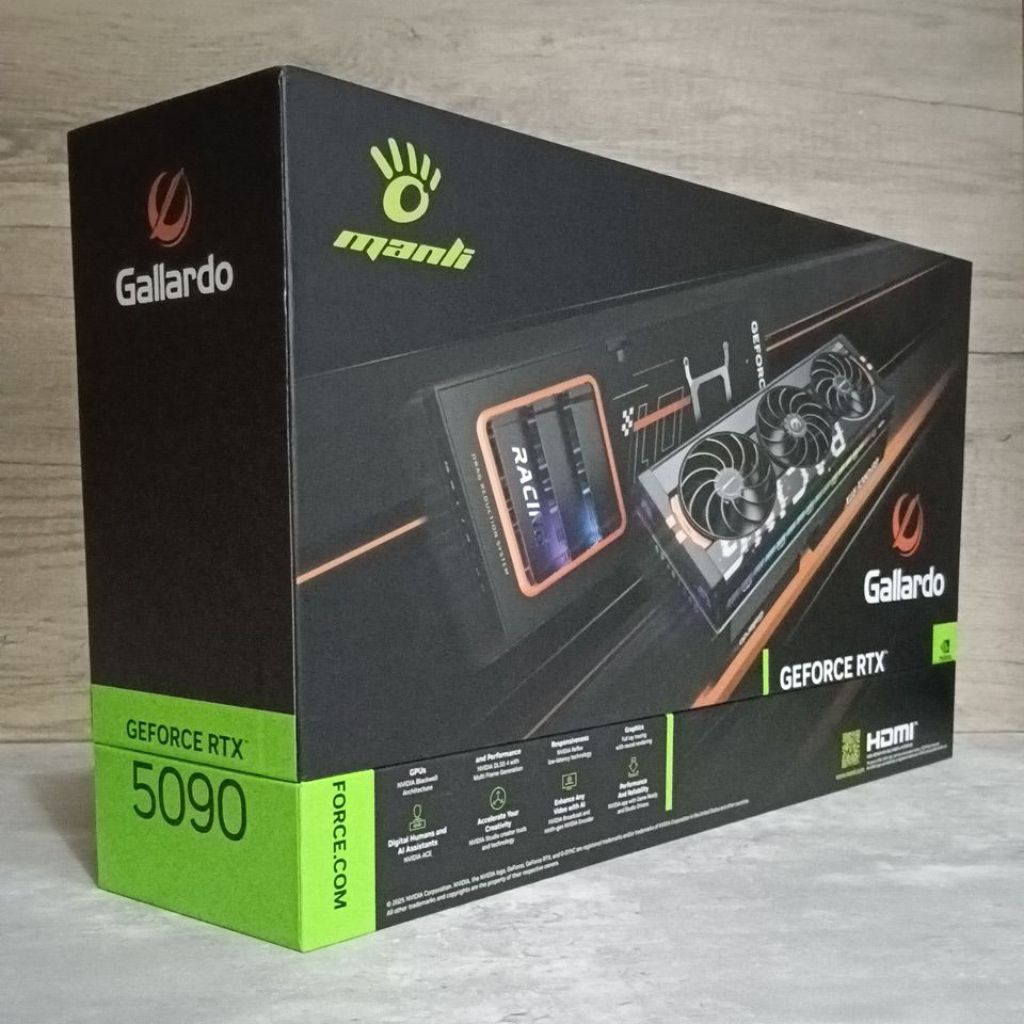 收藏 珍藏 完整盒裝 MANLI 跑車款RTX 5090 散熱模組 Gallardo RACING | 蝦皮購物