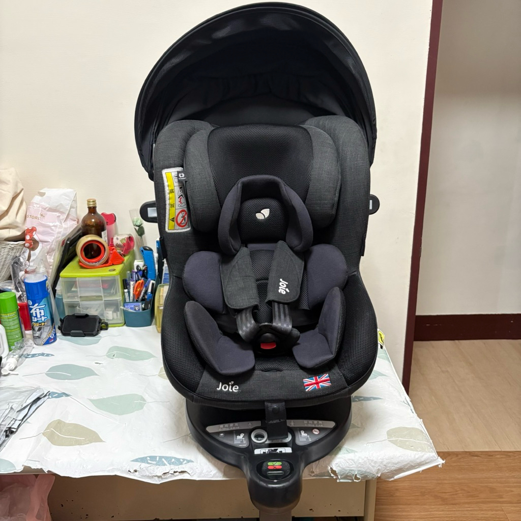 9成新 joie 奇哥 ispin360 安全座椅 遮陽款 成長型汽座 汽車安全座椅 新生兒座椅 Isofix 旋轉座椅 | 蝦皮購物