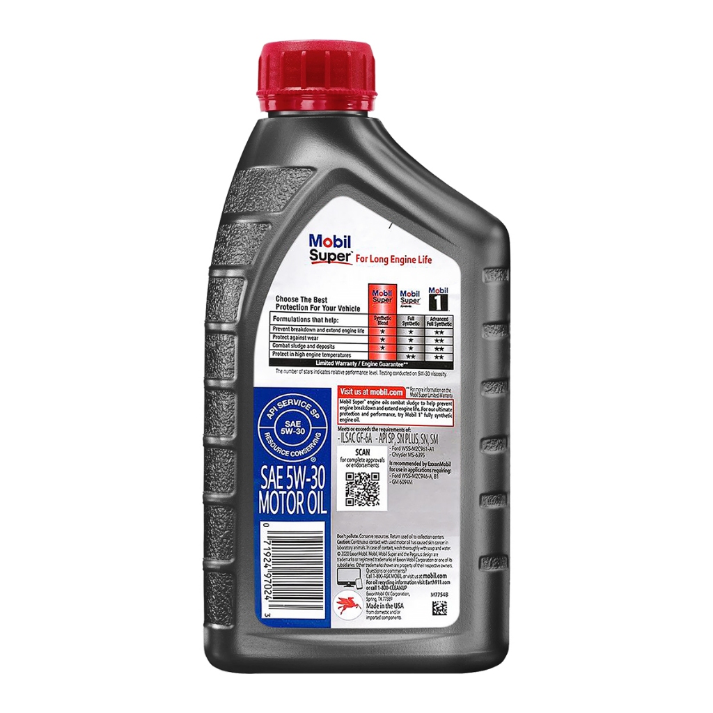 『油夠便宜』(可刷卡)美孚 MOBIL Super 5000 合成機油系列 946ml | 蝦皮購物