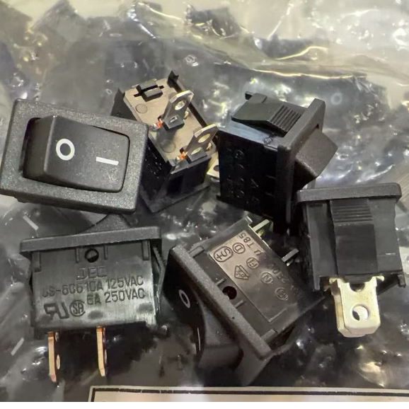 台灣現貨 JEC 船型開關 2腳2段 6A/125VAC 蹺板開關 切換開關 型號JS-606A | 蝦皮購物