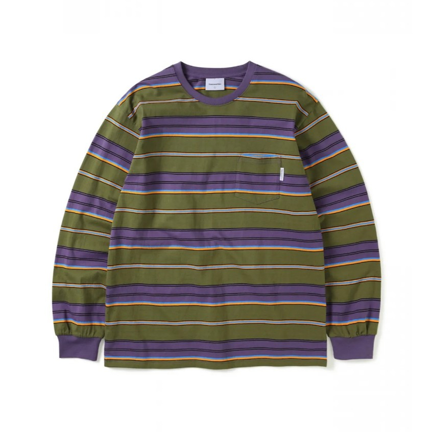 ?現貨?thisisneverthat 正版代購Striped L/S Tee 長袖韓國薄長袖條紋 