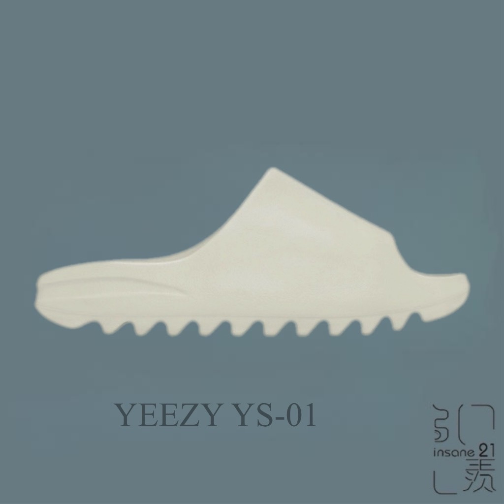 YEEZY SLIDE 米白象牙白YE KANYE WEST 拖鞋鋸齒休閒YS-01【Insane-21