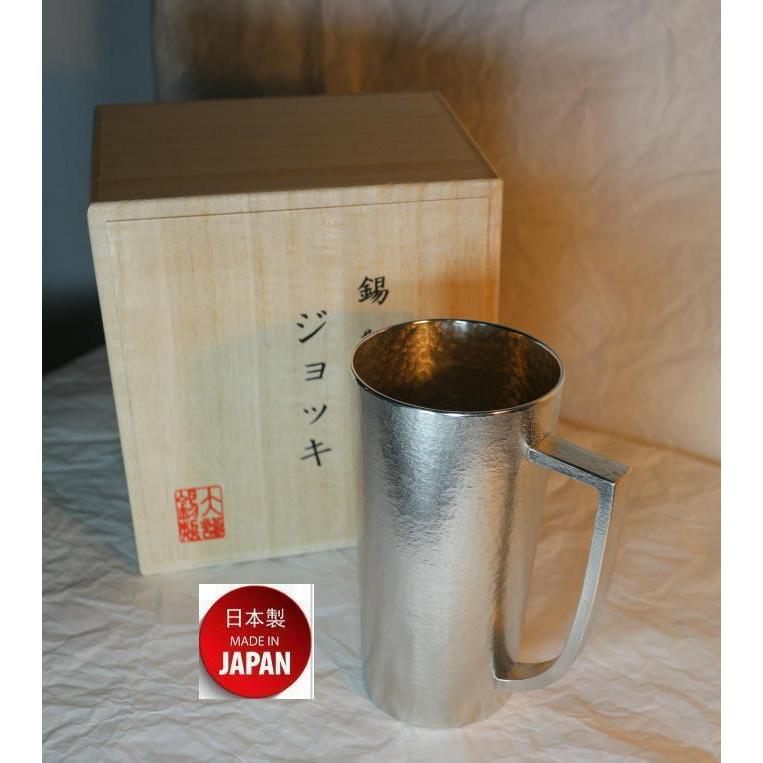 OSAKA SUZUKI~大阪錫器~350ml~Jna~錫杯~自然~馬克杯~手工精製~日本製