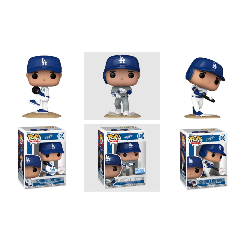 呱呱代購】現貨Funko Pop! Q版公仔105 106 大谷翔平洛杉磯道奇二刀流