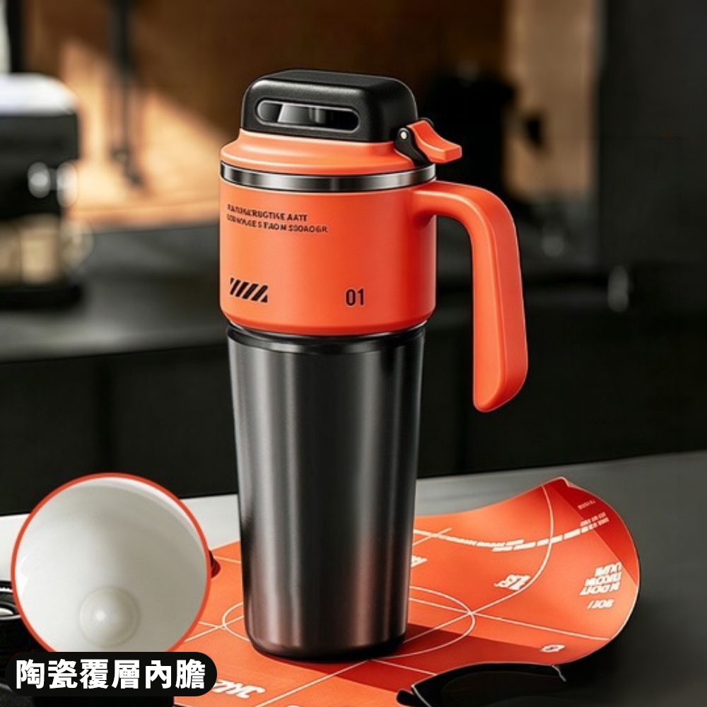 保冰杯 全面升級陶瓷內膽 贈吸管刷 冰霸杯保溫杯陶瓷內膽保溫杯車載杯冰壩杯隨行杯環保杯
