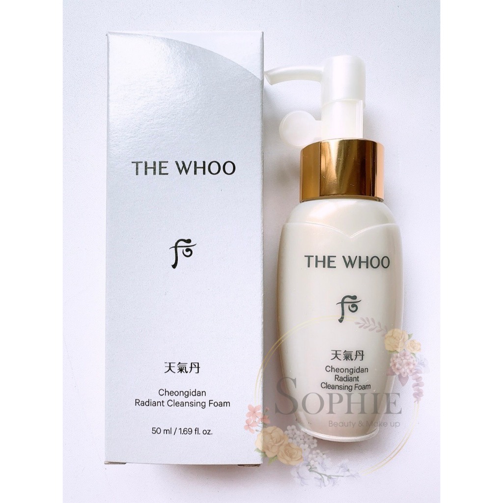 WHOO 后天氣丹華炫黃金山蔘潔顏精華天氣丹PRO光耀重生洗面乳50ml