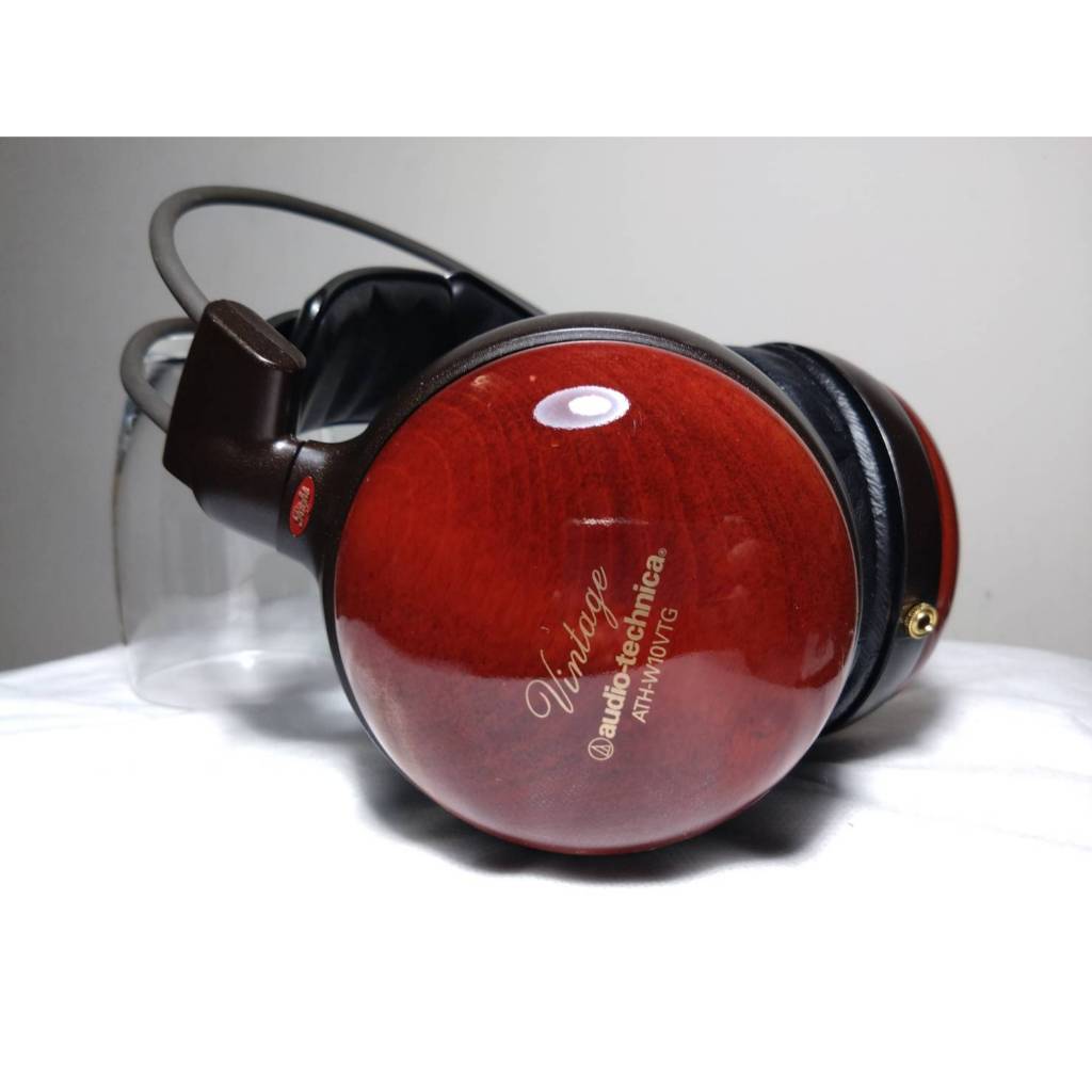 中古銘機】鐵三角audio-technica ATH-W10VTG 第一世代櫻花木殼老鐵韻味