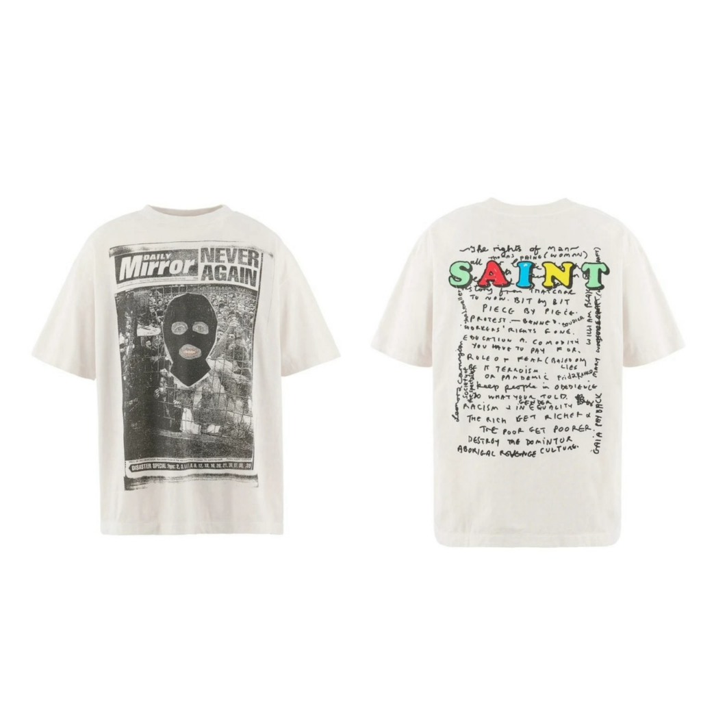 狼嚴選】SAINT Mxxxxxx × Jamie Reid JR_SS T-SHIRT/MASK / WHT | 蝦皮購物