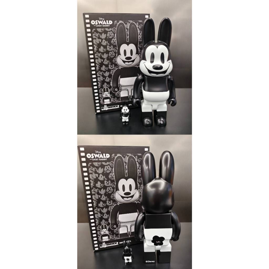 R@BBRICK Oswald the Lucky Rabbit 100％ & 400％ 幸運兔奧斯華400%+