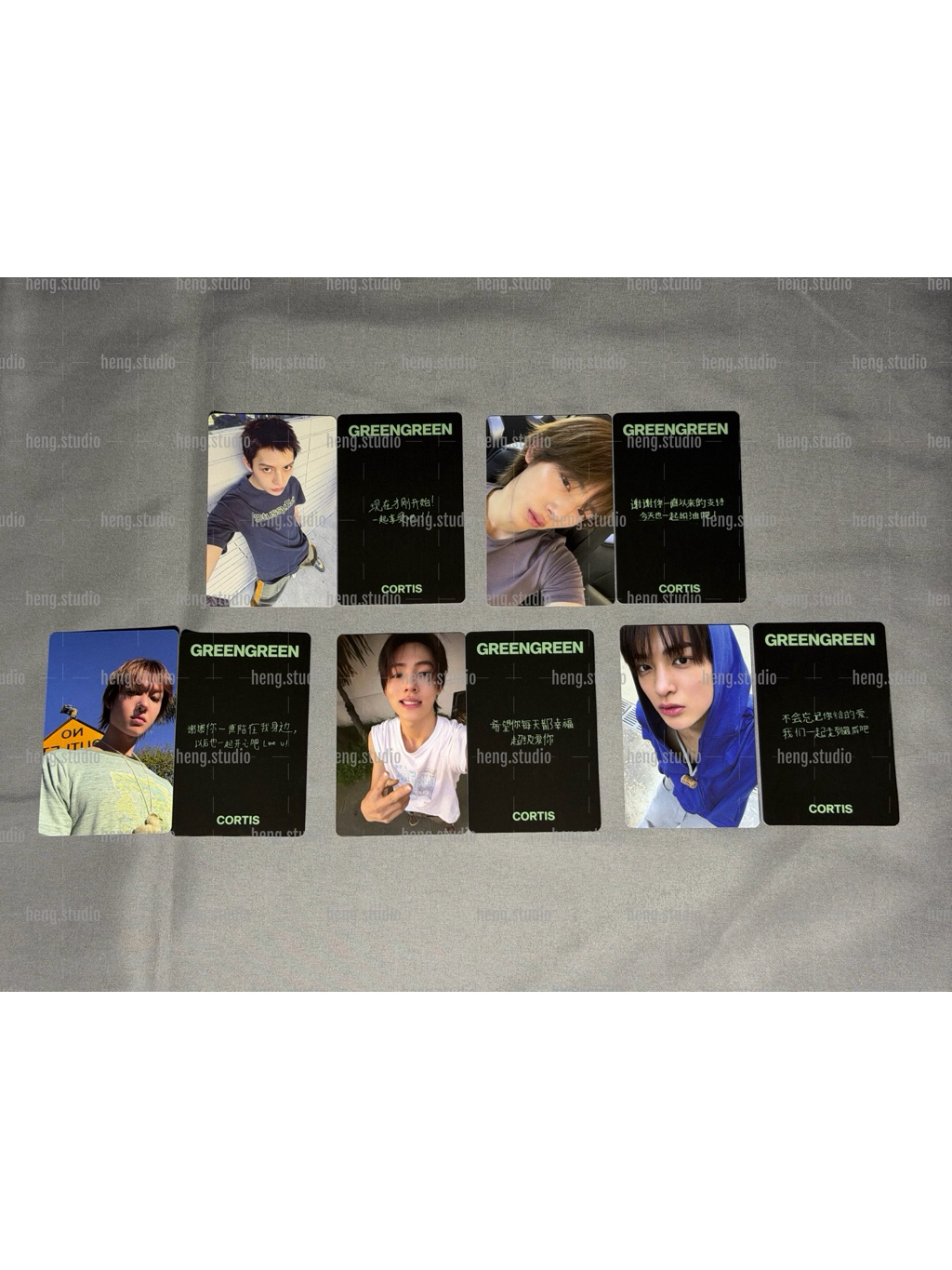 CORTIS GREENGREEN中国一直娱yizhiyuトレカ 5枚セット 迷二一直娛yzy