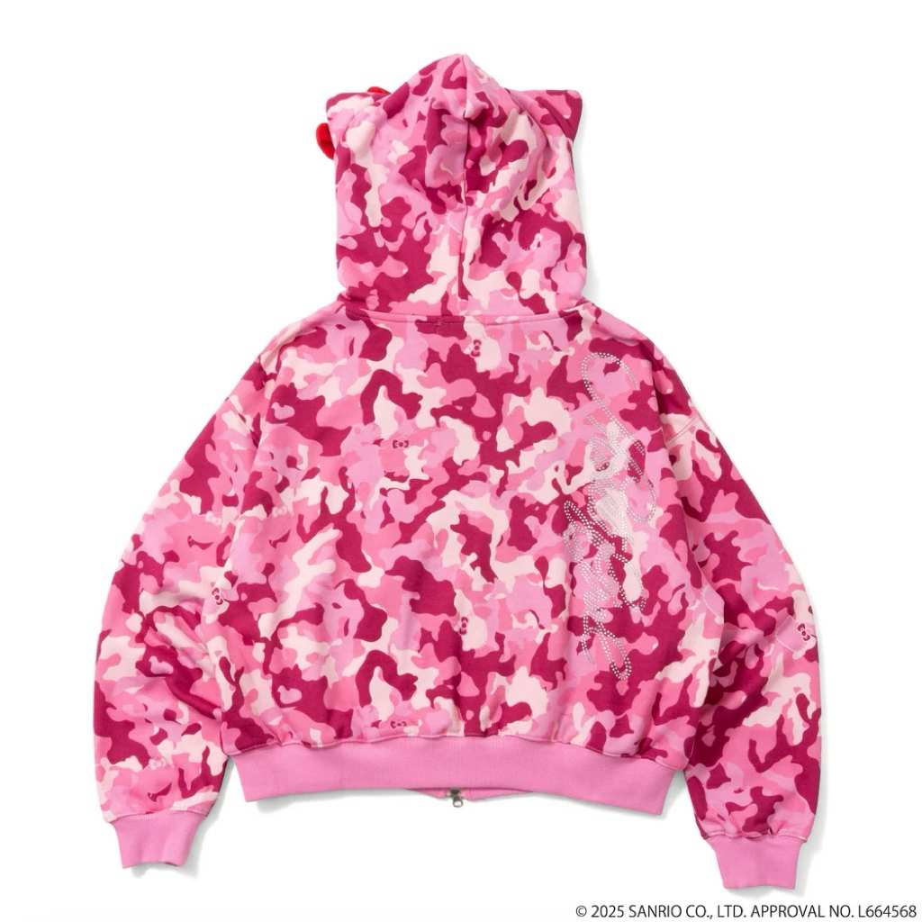 9090 girl ×HELLO KITTY Eared Zip Hoodie | 蝦皮購物