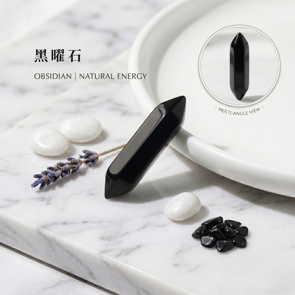水晶專賣24h出貨] 天然水晶水晶柱六角椎六角柱兩頭尖水晶玉石能量石
