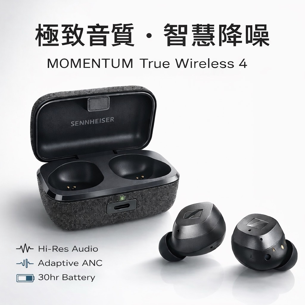 sennheiser 森海塞爾 真無線藍牙耳機 MOMENTUM true wireless 4 藍牙5.4 MTW4 | 蝦皮購物