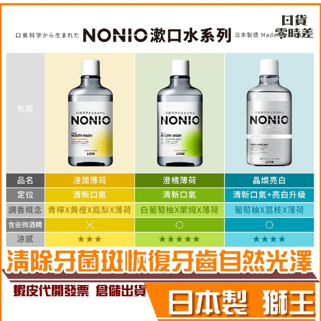 蝦皮代開發票 現貨 日本 獅王 NONIO 終結口氣 漱口水 600ml | 蝦皮購物