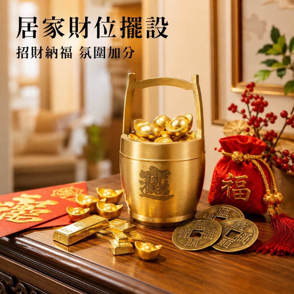 台灣出貨】招財｜一桶金｜聚寶盆｜元寶｜金磚｜金條｜五帝錢｜紫南宮