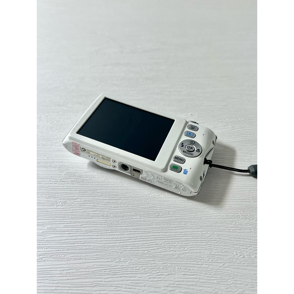 Pentax Optio P80復古CCD數位美顏卡片相機奶油白| 蝦皮購物
