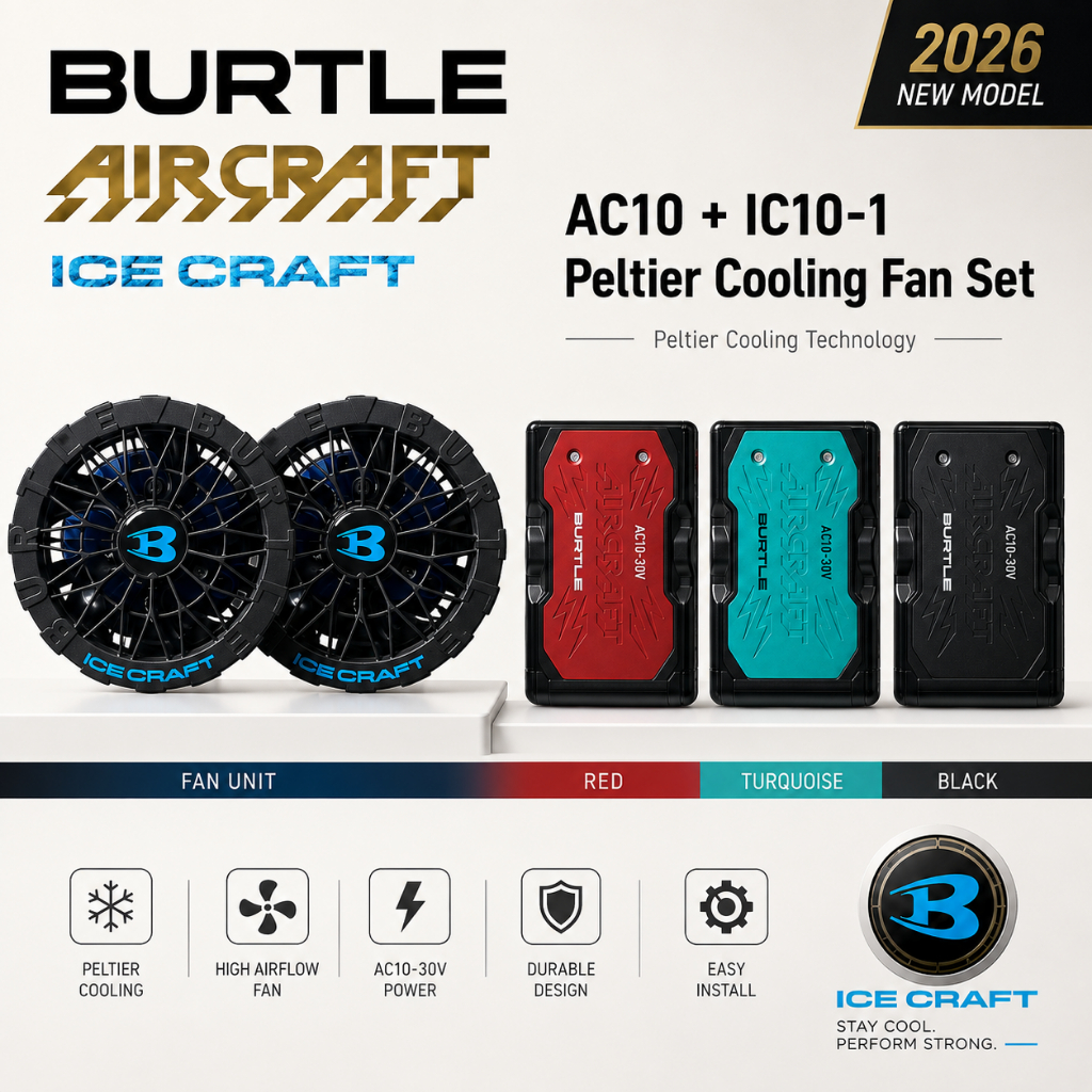 BURTLE AC10 IC10-1 ICE CRAFT Peltier冰冷風扇+30V紅色電池套裝