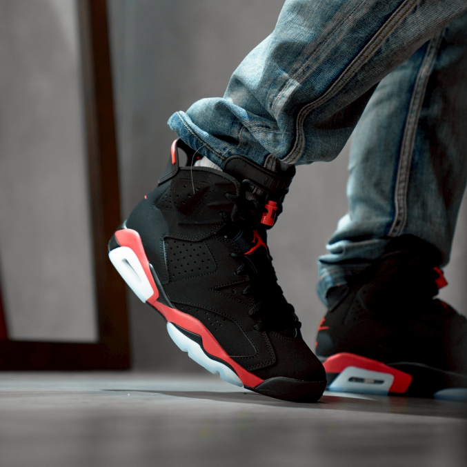 【Focus Store】Air Jordan 6 Retro 黑 紅外線 喬丹 六代 復刻 CT8529-001 | 蝦皮購物