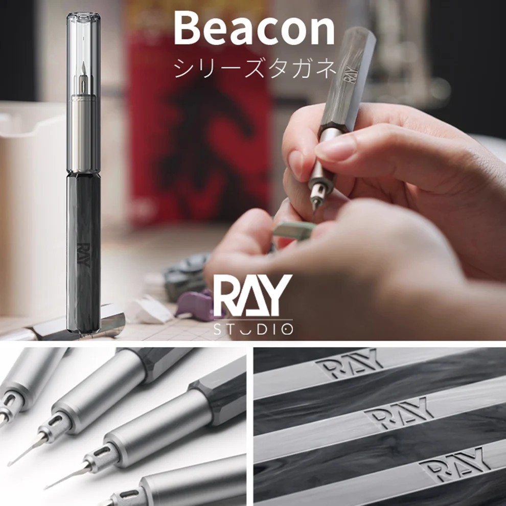 【現貨-布偶市集】Ray Studio Beacon系列推刀 刻線刀 寬刃 窄刃 墨動推刀 | 蝦皮購物