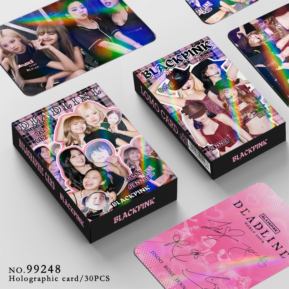 【現貨】黑粉小卡30張BLACKPINK自印三吋照片卡LISA JISOO JENNIE ROSE鐳射卡片 | 蝦皮購物