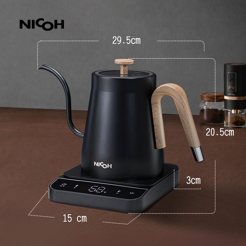 日本NICOH電子溫控鶴嘴手沖細口壺0.8L NK-T80 | 蝦皮購物