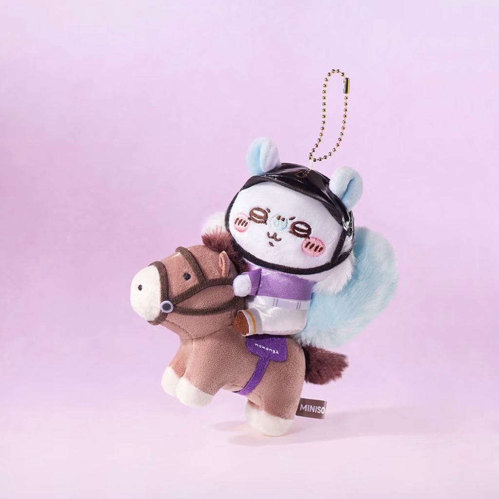 miniso 名創優品Chiikawa 馬術掛件娃娃吊飾小馬馬吉伊卡哇烏薩奇小八吉