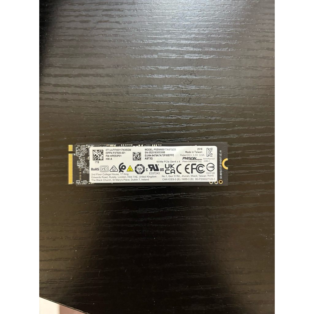 群聯電子Phison PCIe Gen4 NVMe M.2 2280 SSD 1TB | 蝦皮購物