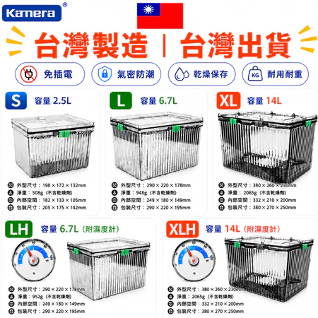 Kamera 佳美能 ideal 防潮箱評價:乾燥劑組合值得買嗎?尺寸怎麼挑