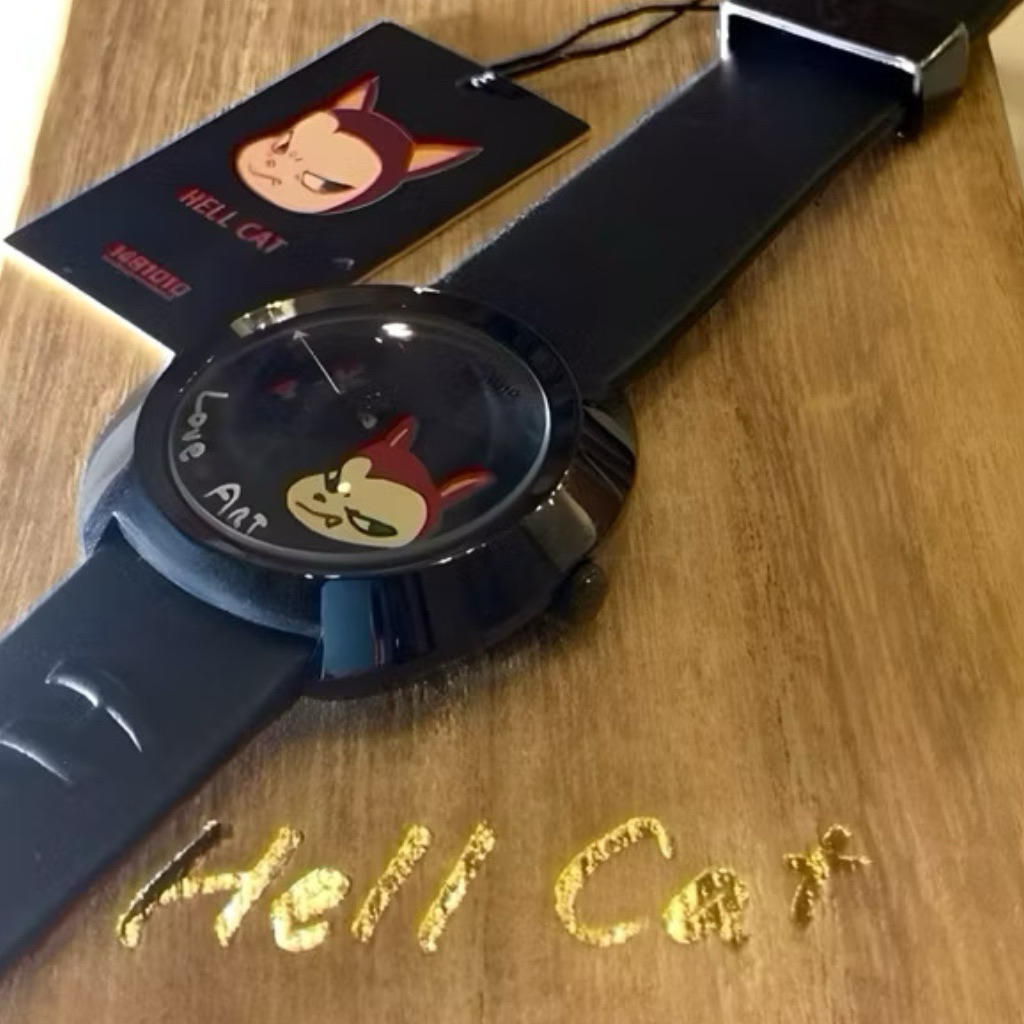 拍賣價28萬奈良美智😁 限量500只手錶⌚️lonesome Poppy & Hell Cat