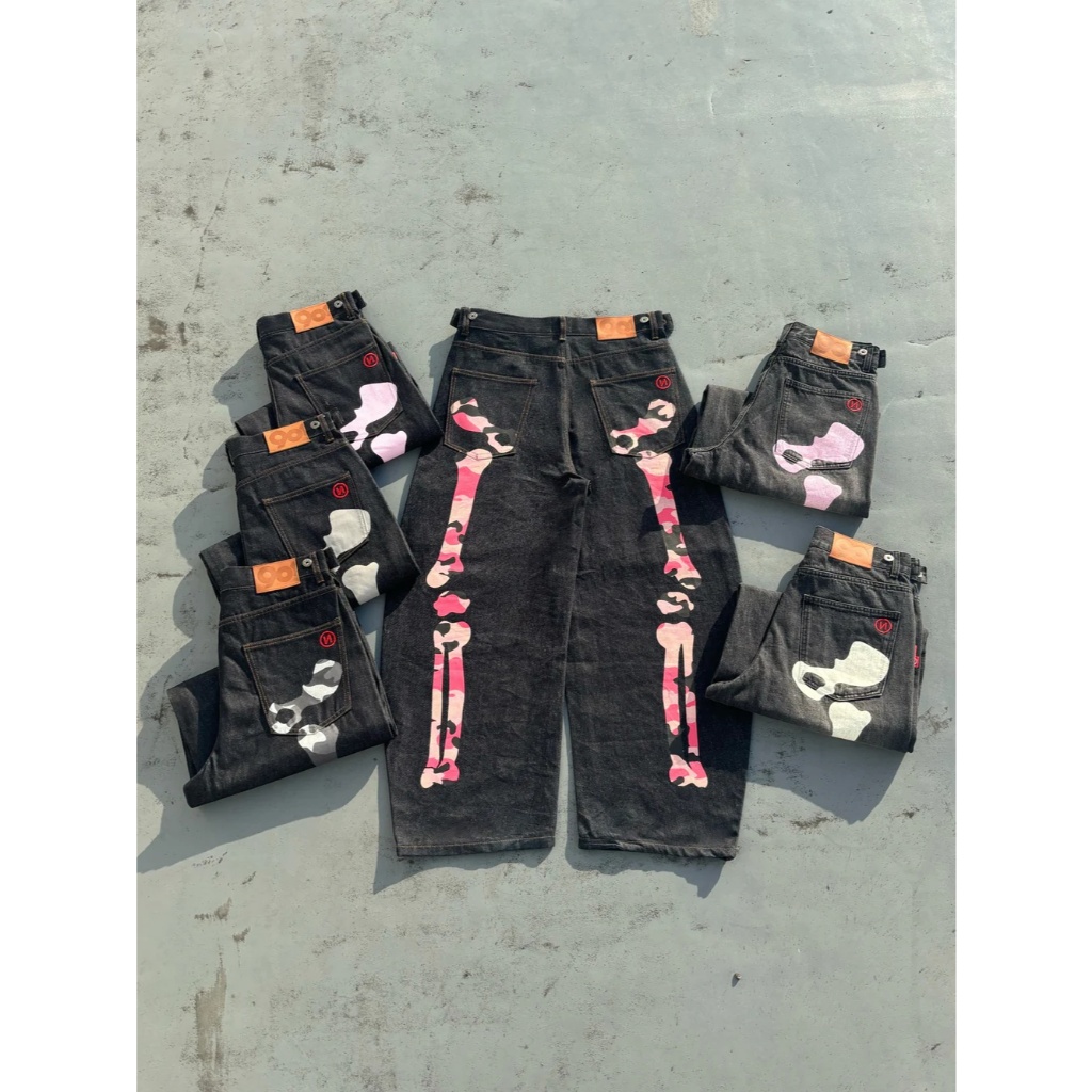 JPPSC】2026SS 9090 Bone Hand Rigid Denim Pants 骷髏骨頭牛仔褲