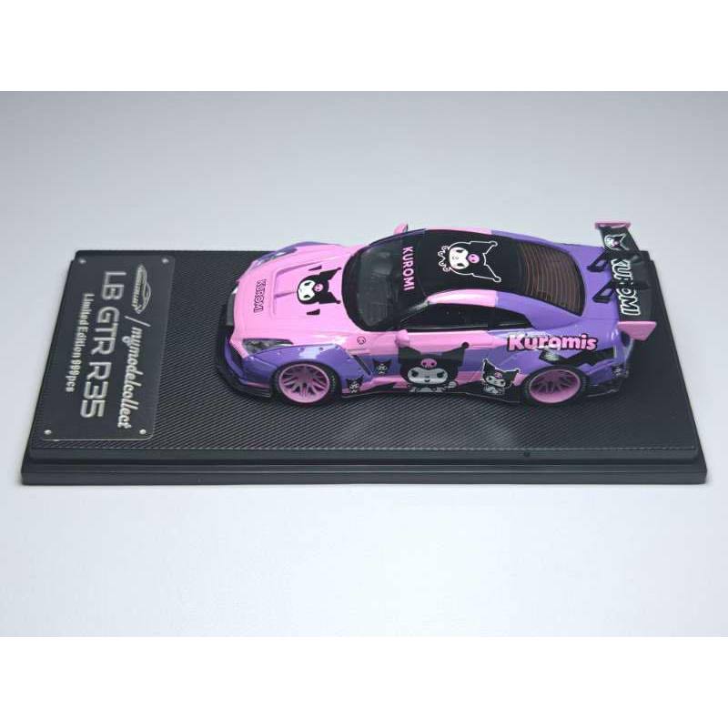 MC 1/64 NISSAN LB寬體GTR R35 粉紫色KUROMI 庫洛米塗裝模型車| 蝦皮購物